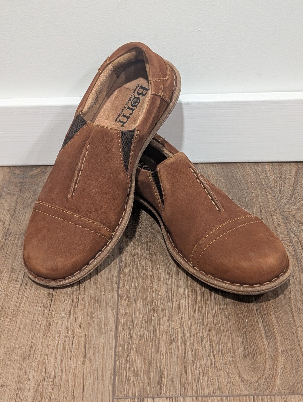 Born Women Nampa Comfort Leather Loafer Slip on Shoes